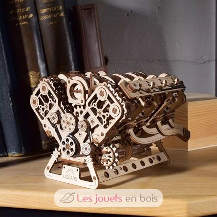 Puzzle 3D Moteur V8 U-70264 Ugears 14