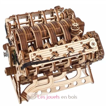 Puzzle 3D Moteur V8 U-70264 Ugears 1