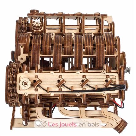 Puzzle 3D Moteur V8 U-70264 Ugears 4