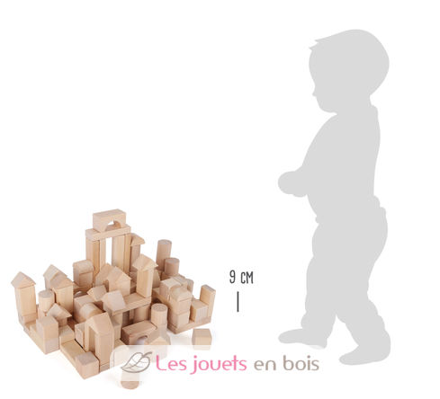 Blocs de construction Naturel 100 pcs LE7073 Small foot company 3