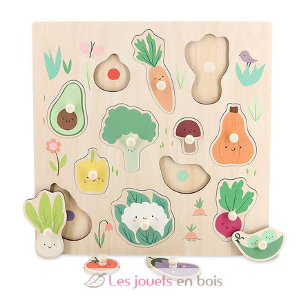 Encastrement en bois Légumes du jardin V7101 Vilac 1