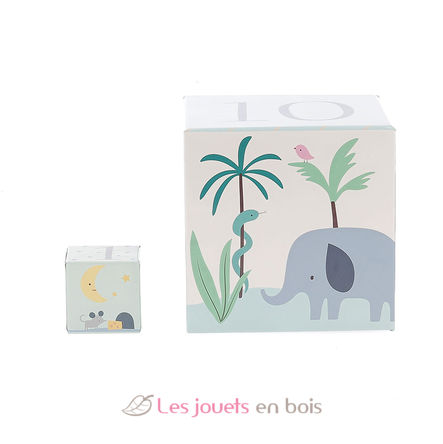 Cubes gigognes Animaux du monde V7104 Vilac 3