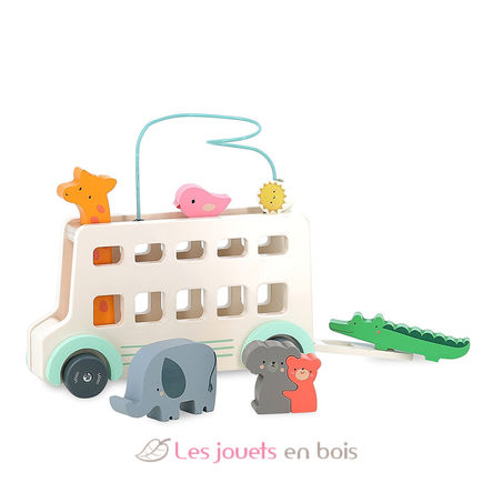 Jeu d’éveil en bois Bus’Animo V7106 Vilac 3