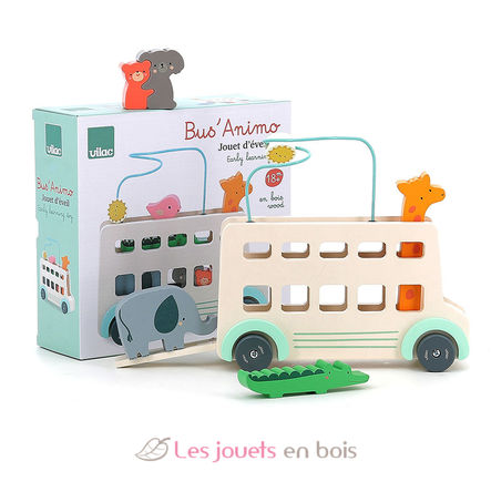 Jeu d’éveil en bois Bus’Animo V7106 Vilac 6