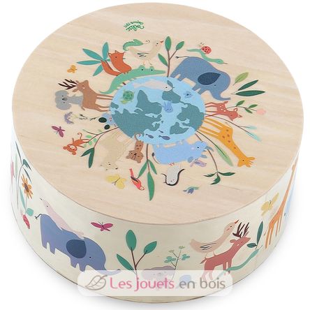 Tambour animaux du monde Sarah Betz V7113 Vilac 4