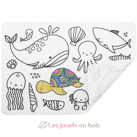 Set de table à colorier - Océan UL7117 Ulysse 1