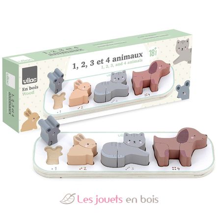 Encastrement J’apprends à compter les animaux V7118 Vilac 8