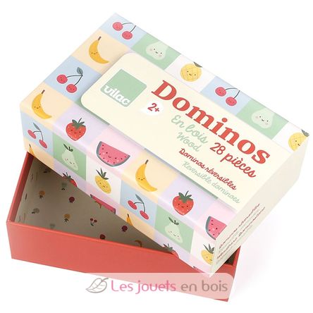 Dominos en bois Fruits et Légumes V7120 Vilac 5