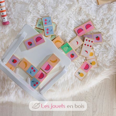 Dominos en bois Fruits et Légumes V7120 Vilac 8