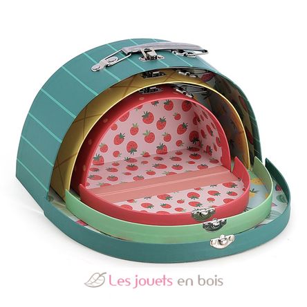 Set de 3 valisettes fruits gourmands V7122 Vilac 2