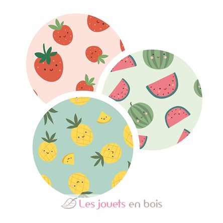 Set de 3 valisettes fruits gourmands V7122 Vilac 8