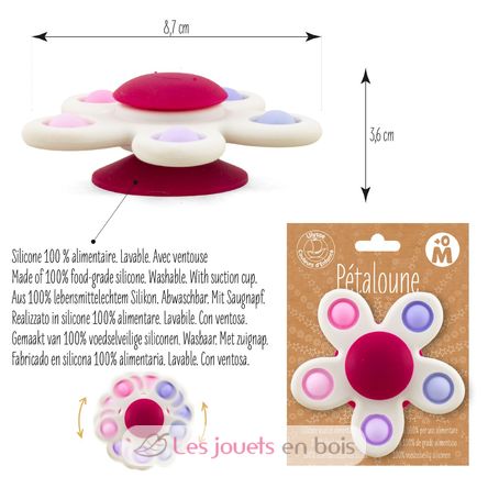 Spinner fleur Pétaloune Pop blanche UL7127 Tiger Tribe 3