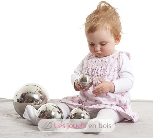 Activity-board Jouet pour bébé 0 mois – Balle pour bébé, 6 pièces, jouet  sensoriel pour bébé et 1 boule à hochet, jouet balle sensorielle pour bébé
