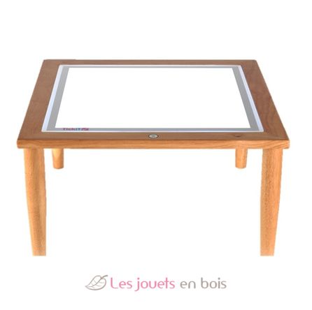 Table lumineuse en bois - TickiT 73038 - Panneau lumineux LED - Activités  sensorielles