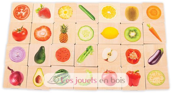 Mémo Fruits et Légumes Mix & Match TK-73404 TickiT 3