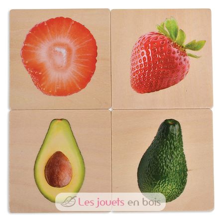 Jeu Mémo duo - fruits et légumes Fabriqué en France