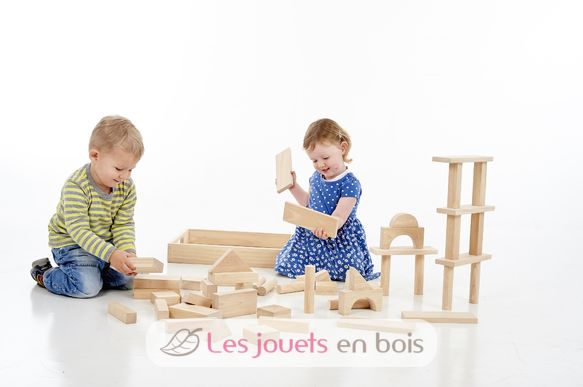 Blocs en bois géants naturel TK-73438 TickiT 3