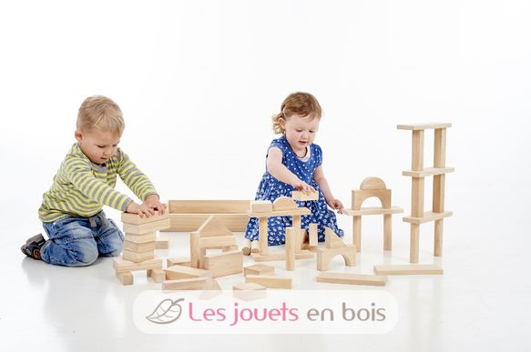 Blocs en bois géants naturel TK-73438 TickiT 4