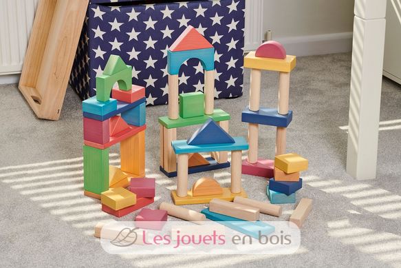 Blocs en bois géants arc-en-ciel TK-73450 TickiT 2