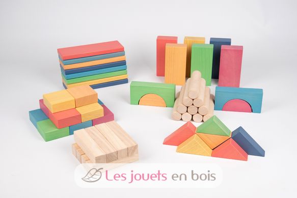 Blocs en bois géants arc-en-ciel TK-73450 TickiT 6