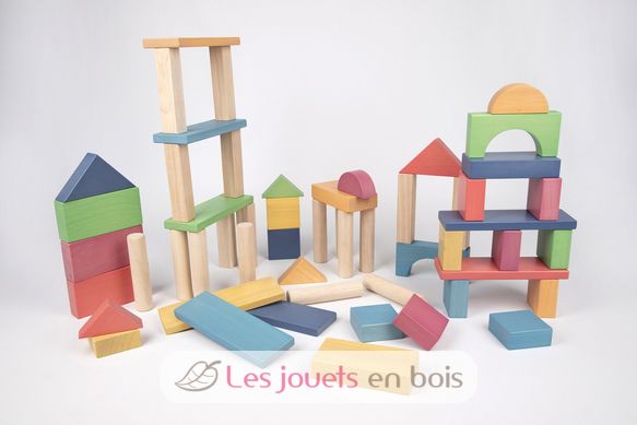 Blocs en bois géants arc-en-ciel TK-73450 TickiT 4