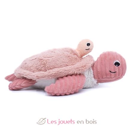 Peluche maman bébé tortue rose DE73501 Les Déglingos 2