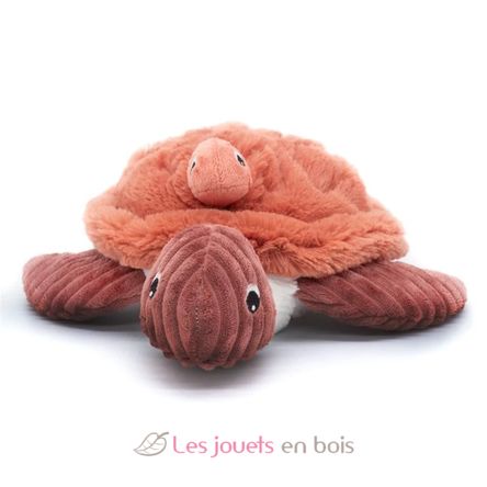 Peluche maman bébé tortue terracotta DE73502 Les Déglingos 5