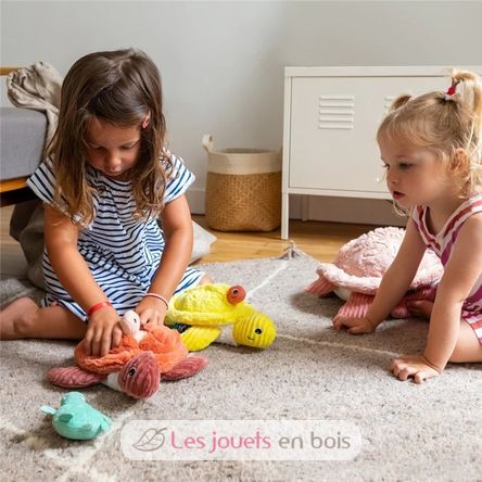 Peluche tortue Sauvenou maman et son bébé menthe - Les Ptipotos