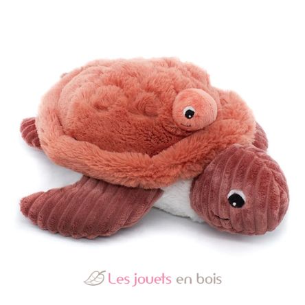 Peluche maman bébé tortue terracotta DE73502 Les Déglingos 1