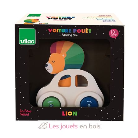 Voiture pouet pouet Lion V7426Y Vilac 4