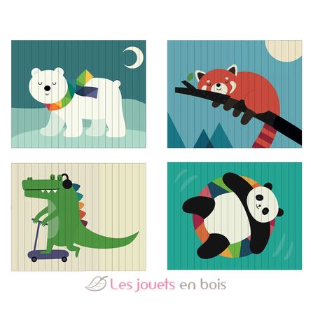 Puzzle 4D Les animaux V7427 Vilac 10