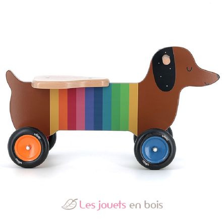 Porteur chien multicolore V7428 Vilac 2