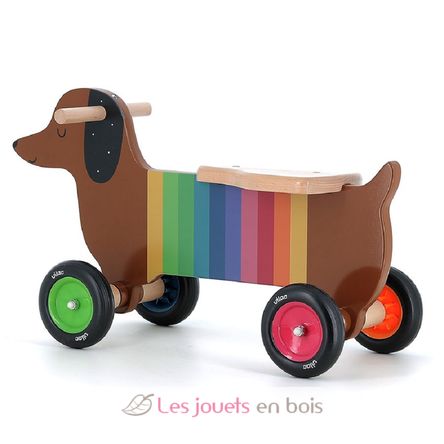 Porteur chien multicolore V7428 Vilac 3