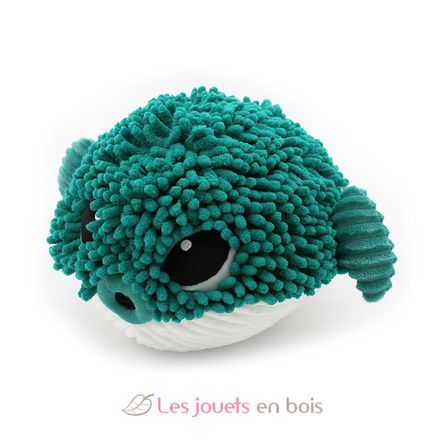 Peluche Ptipotos Poisson globe et son bébé vert DE74700 Les Déglingos 3