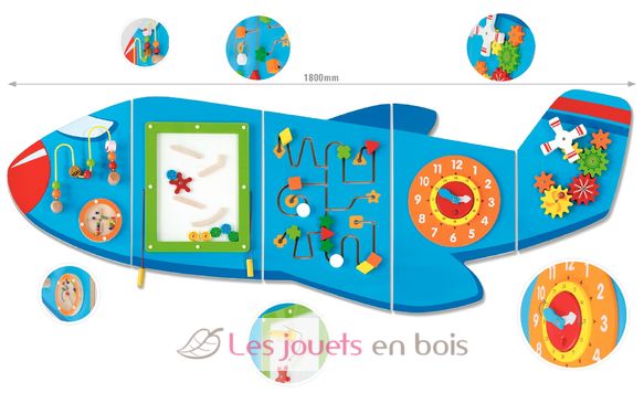 Panneau d'activités mural Avion TK-76083 Viga Toys 8