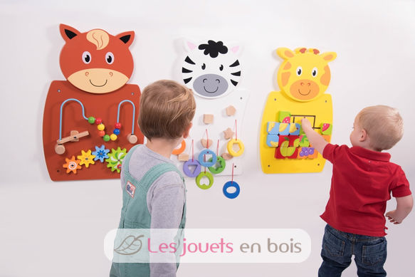 32pcs Jouet Panneau de Signalisation en Bois Jeu éducatif Préscolaire pour  Cadeau D'anniversaire de Garçon