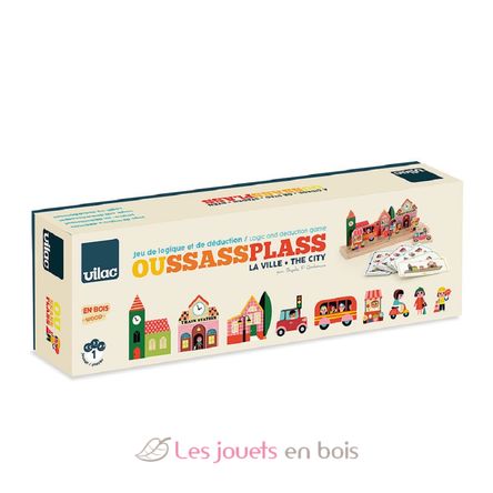 Jeu de logique en bois La ville V7627 Vilac 6