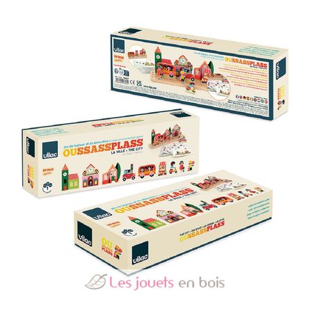 Jeu de logique en bois La ville V7627 Vilac 7
