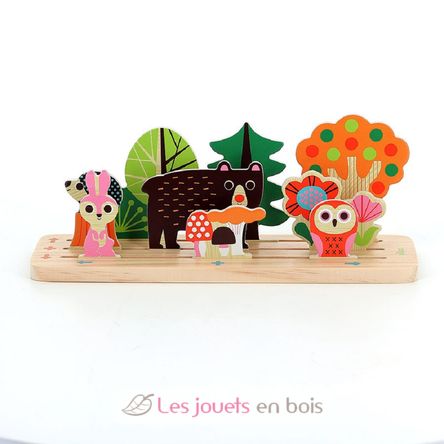 Jeu de logique en bois La forêt V7634 Vilac 2