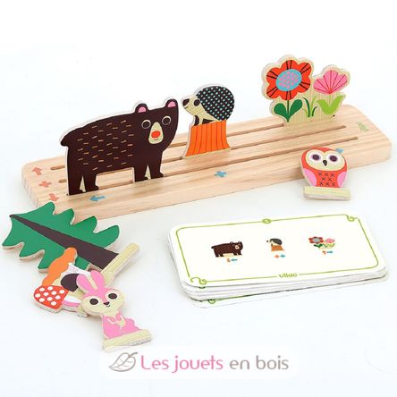 Jeu de logique en bois La forêt V7634 Vilac 5