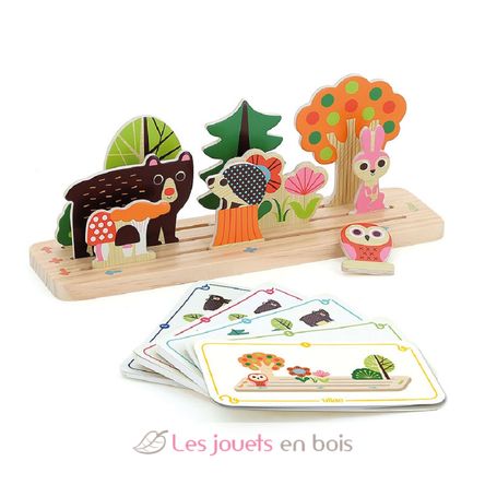 Jeu de logique en bois La forêt V7634 Vilac 1