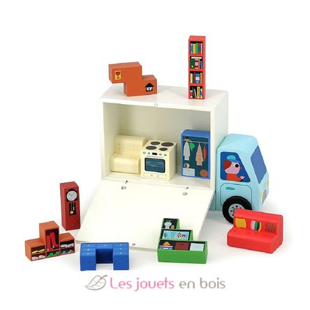 Jeu de logique en bois Déménagement V7635 Vilac 2