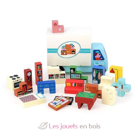 Jeu de logique en bois Déménagement V7635 Vilac 3
