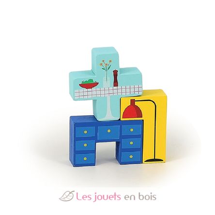 Jeu de logique en bois Déménagement V7635 Vilac 5