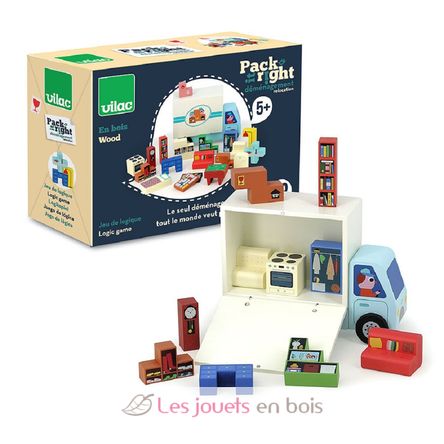 Jeu de logique en bois Déménagement V7635 Vilac 7