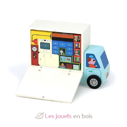 Jeu de logique en bois Déménagement V7635 Vilac 1