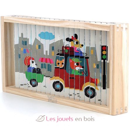 Puzzle 4D Les transports V7639 Vilac 7