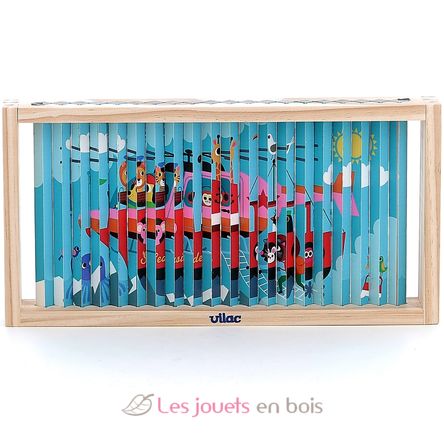 Puzzle 4D Les transports V7639 Vilac 4