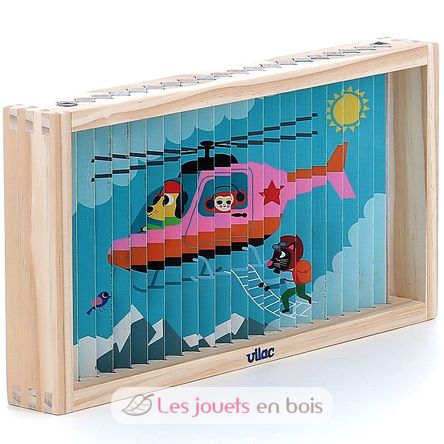 Puzzle 4D Les transports V7639 Vilac 3