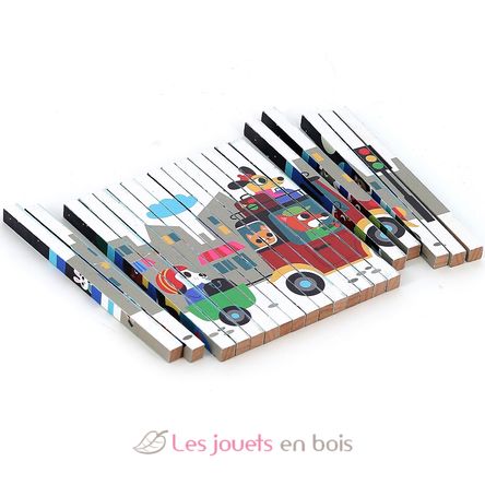 Puzzle 4D Les transports V7639 Vilac 11